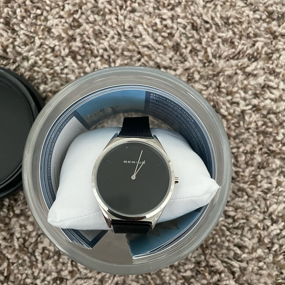Bering Black and Silver Watch